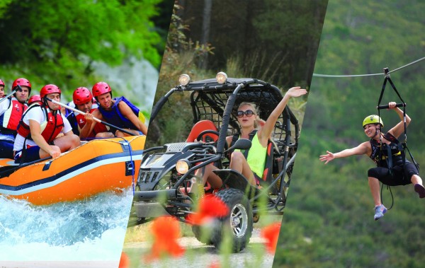 Rafting, Buggy und Zipline Tour ab Kemer